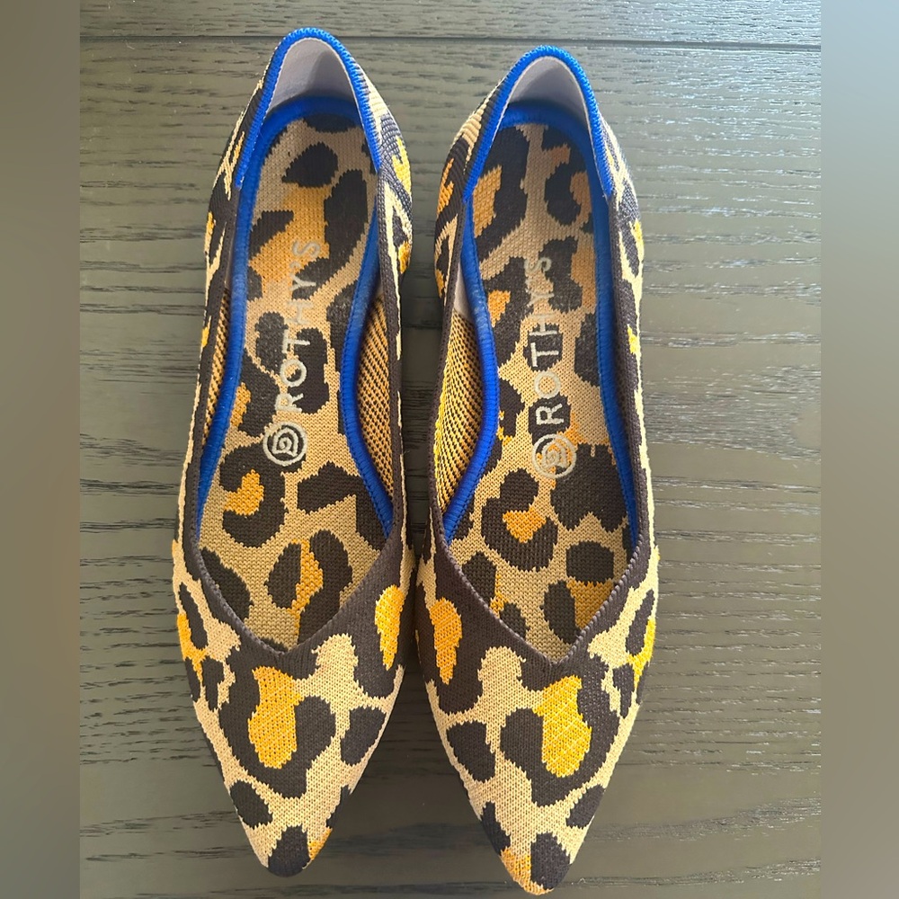 Rothy’s Leopard Print Pointed Toe